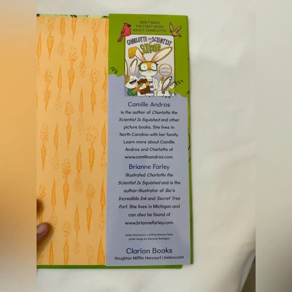 Charlotte the Scientist Finds a Cure Hardcover Book by Camille Andros Bunnies
